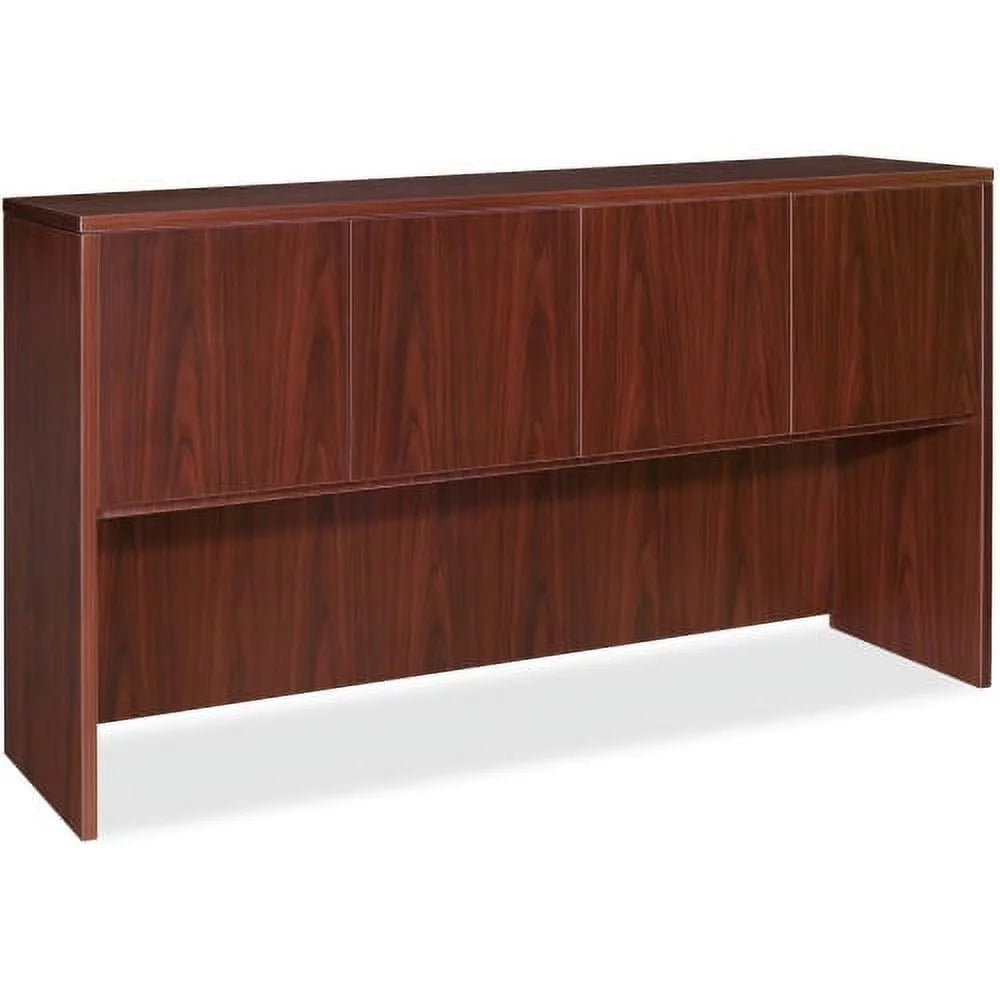 Laminate Mahogany Hutch with Doors S874