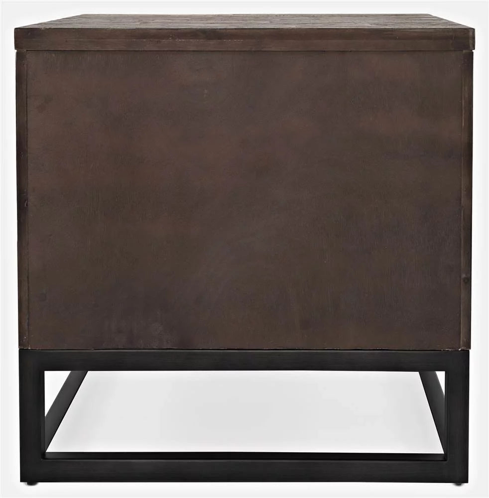 Distressed Acacia End Table X51304