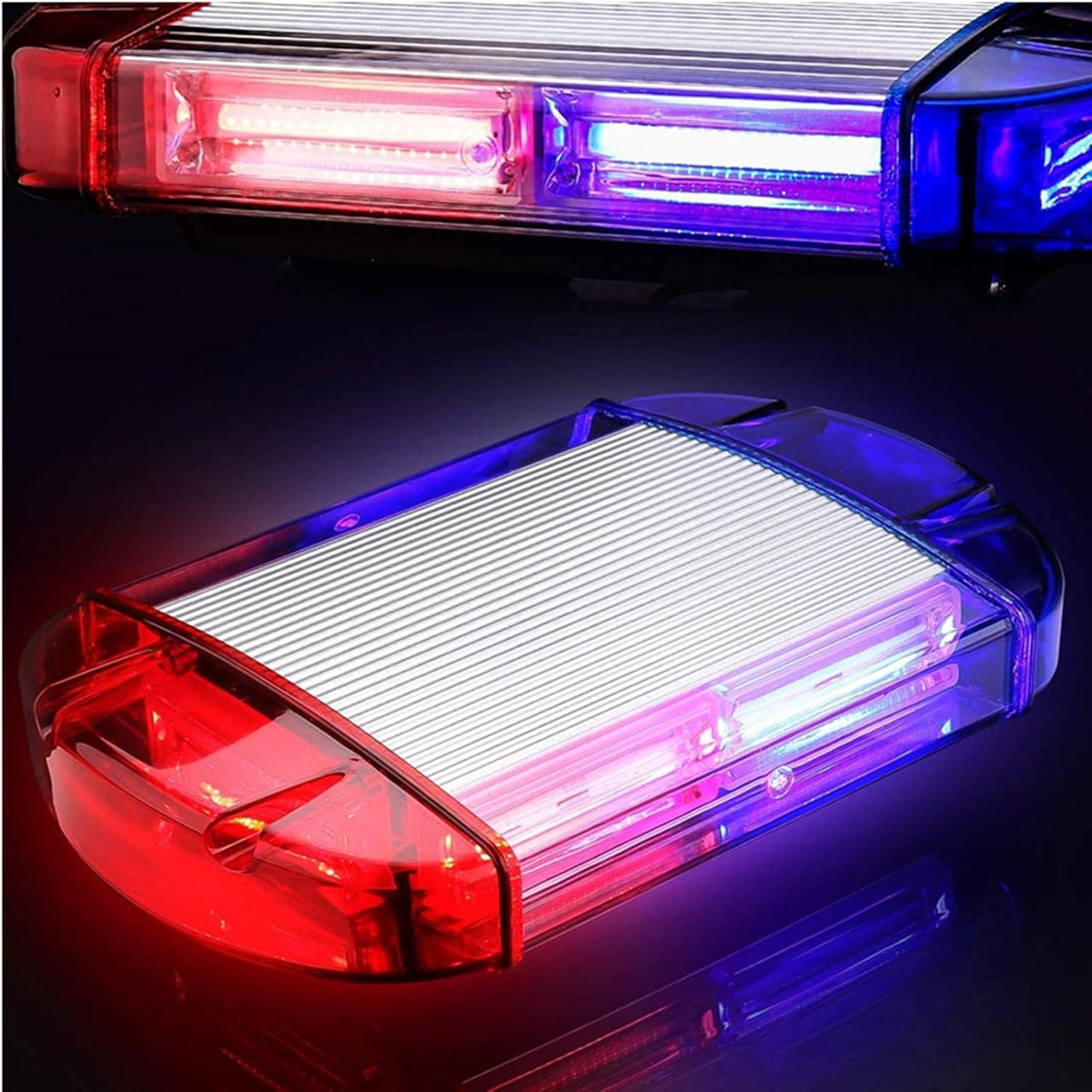 126 LED Strobe Warning Lights Bar 12V Red Blue Emergency Light, Pack of 2 T985768