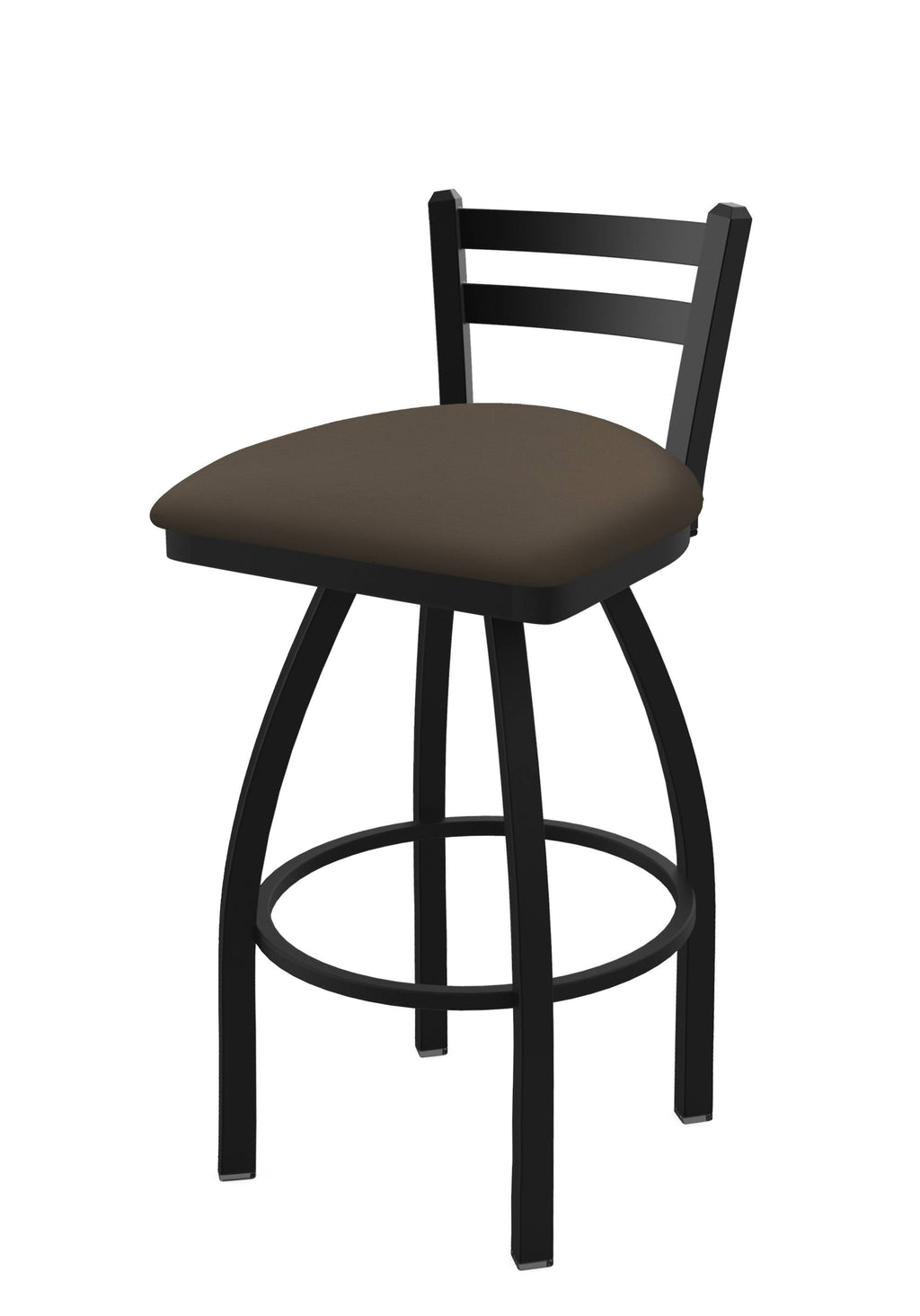 Low Back Swivel Bar Stool with Black Wrinkle Finish M690