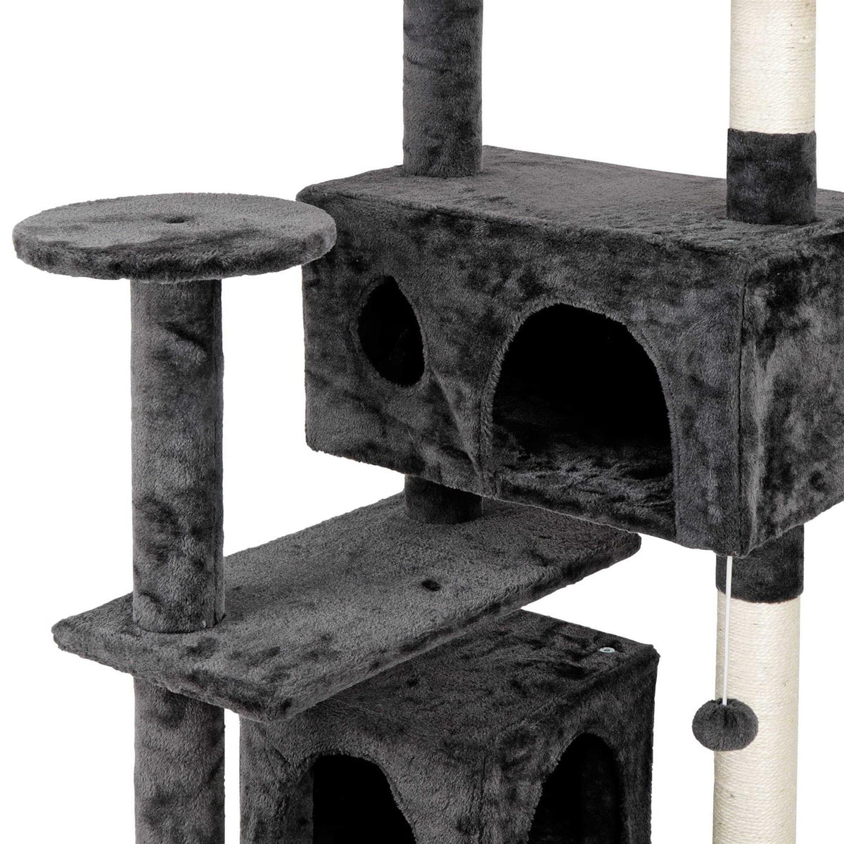 Cat Tree Multi-Levels Condos Scratching Post Tower Play House O83612