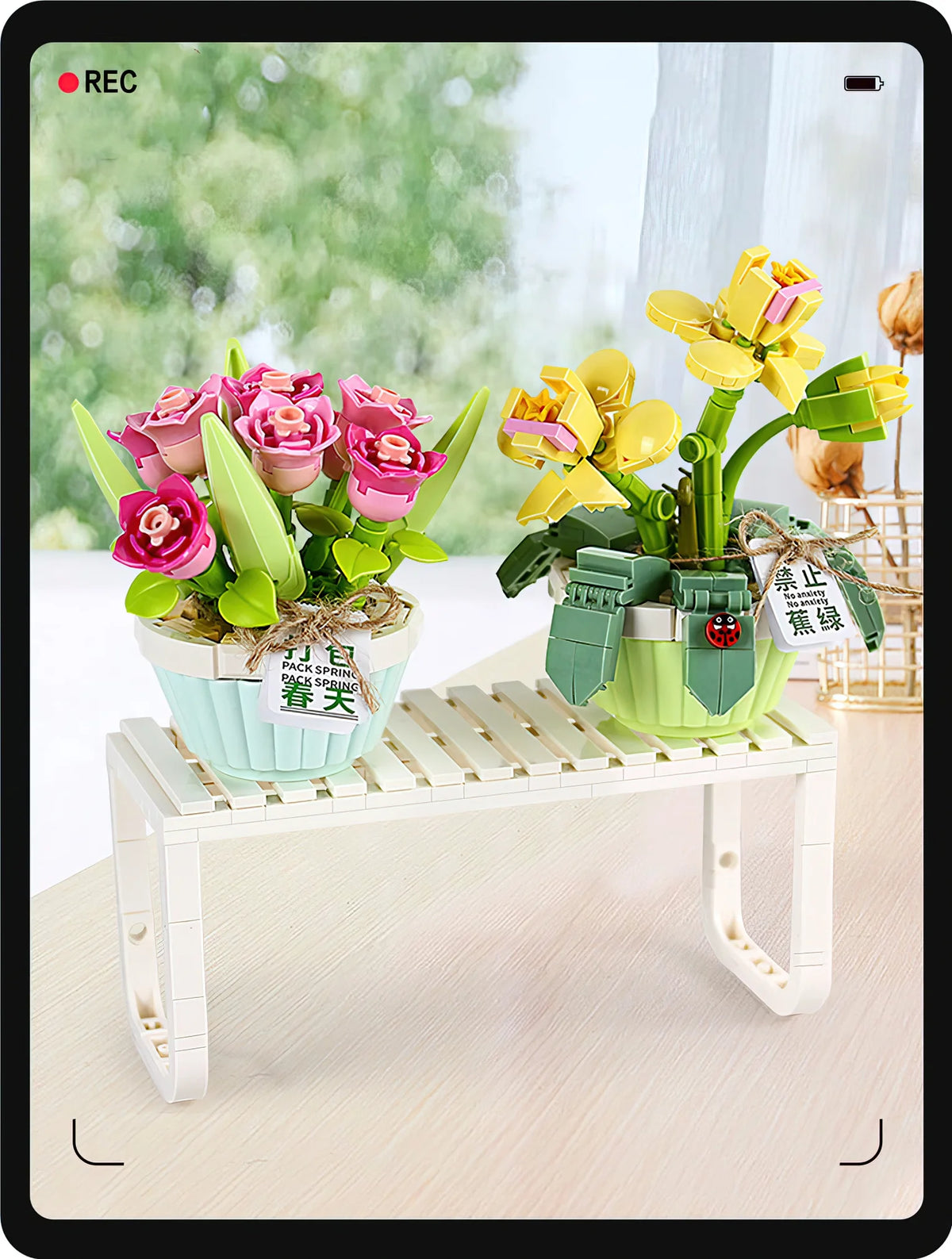 Orchid Bonsai Plant Building Block Set J2855