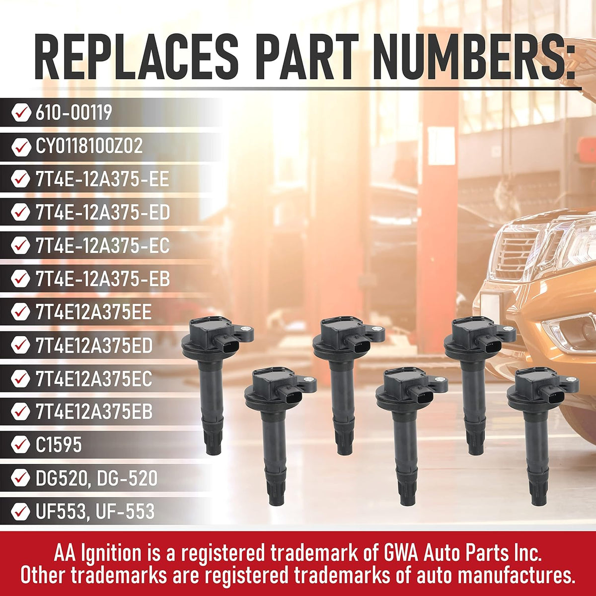 Ignition Coil Pack Set of 6 W164