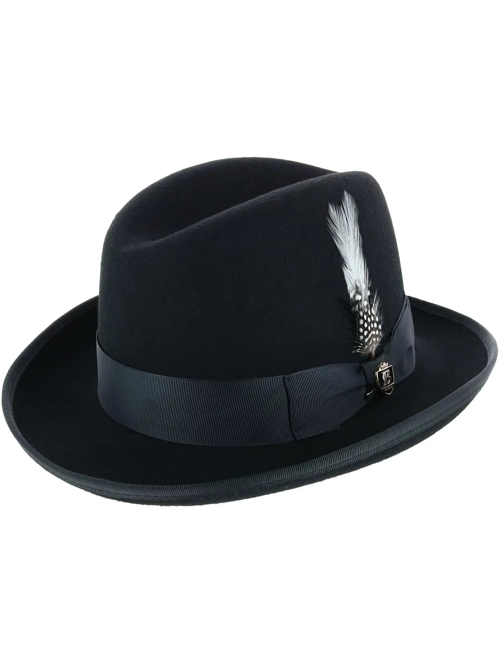 Homburg Hat with Feather P3338