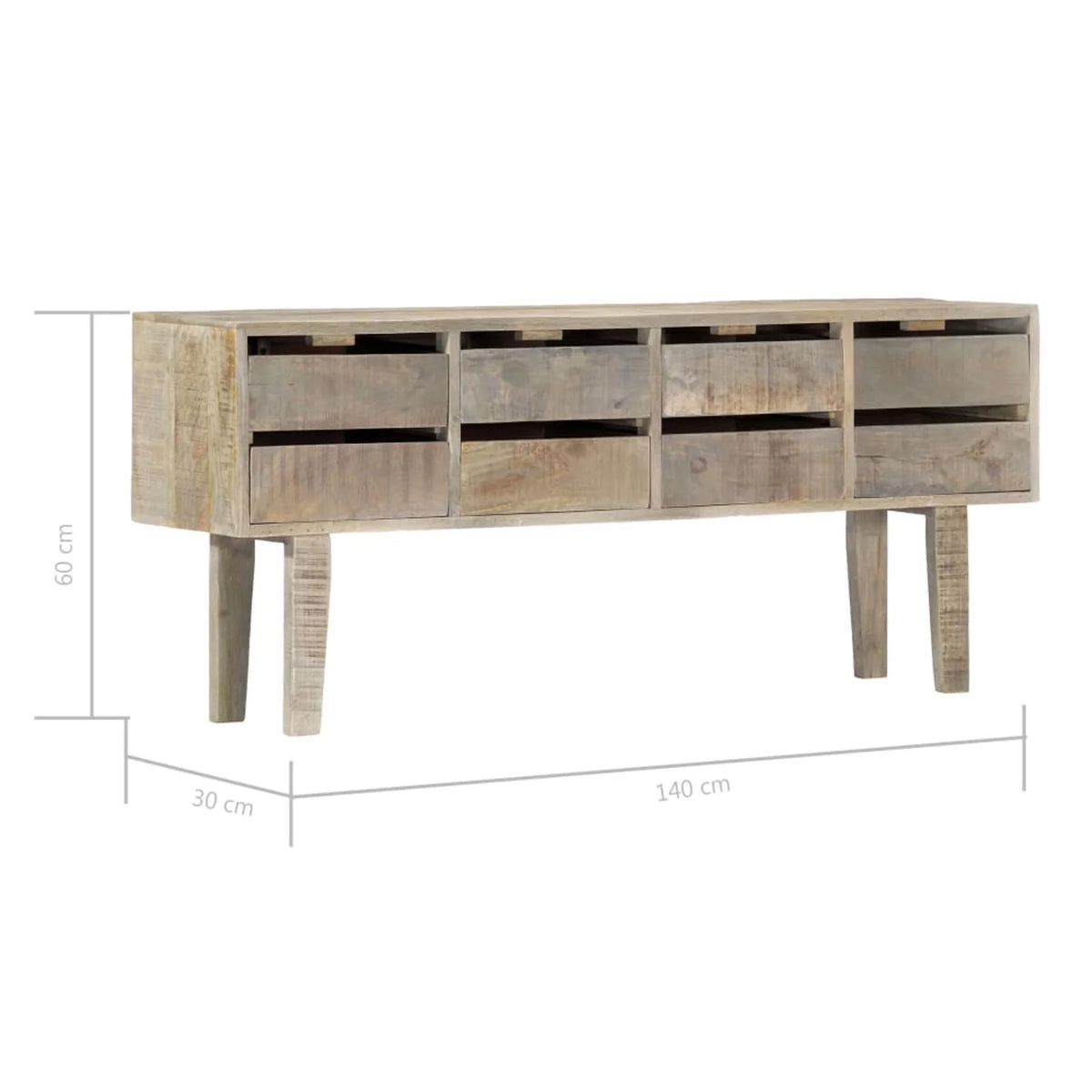 Wooden Sideboard with 8 Storage Drawers V904736