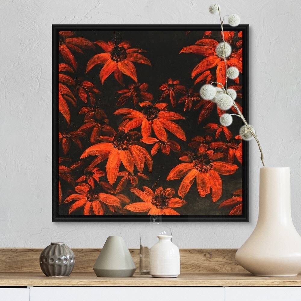 Black Float Frame Canvas Art - 16 x 16 Q72729
