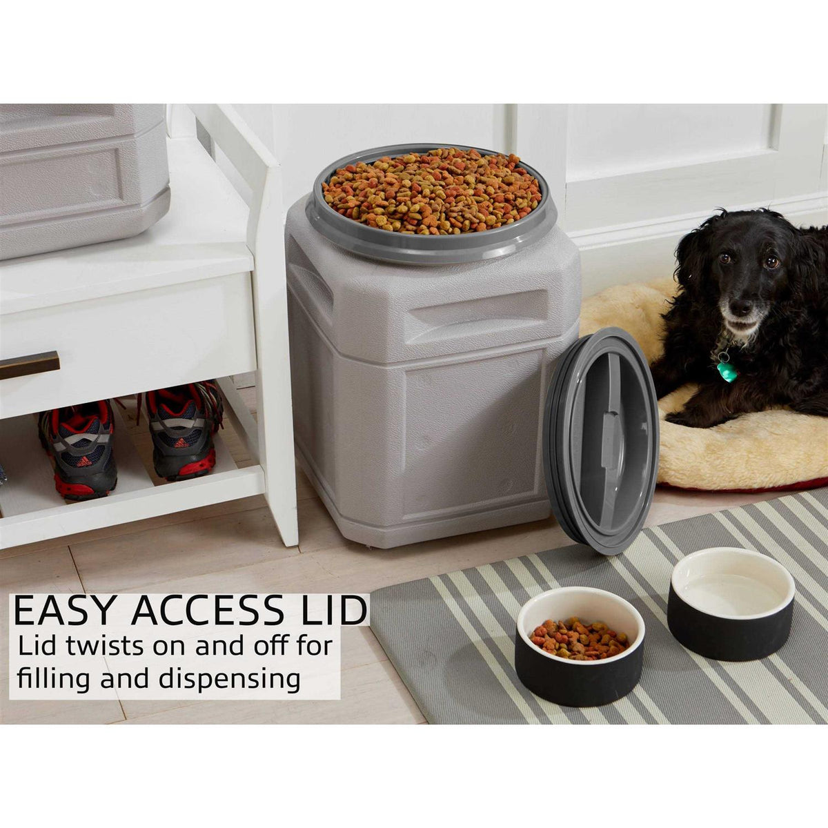Pet Food Storage Container with Scoop V6047