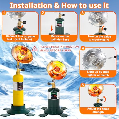 Portable Propane Heater 6200BTU with Control Valve K12248