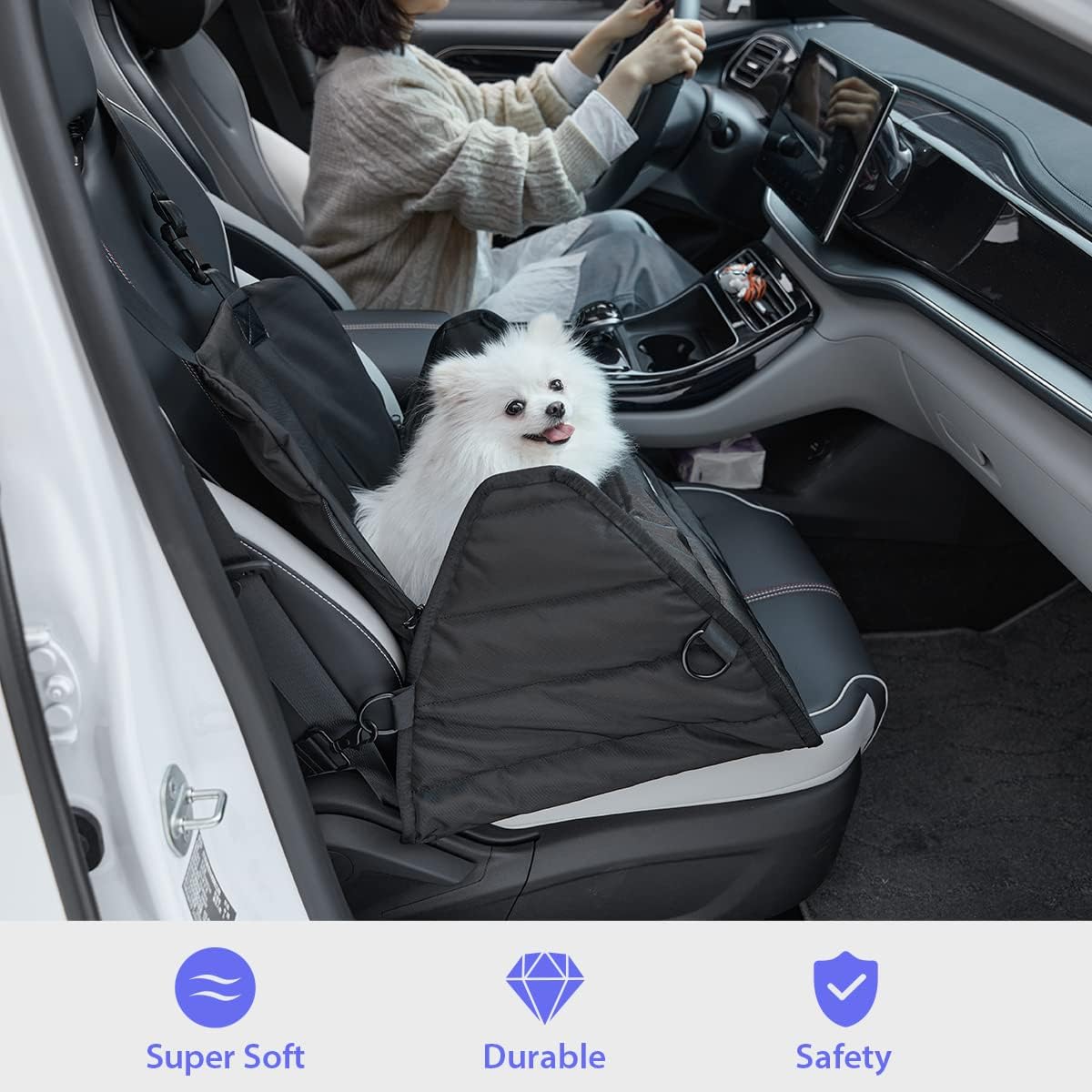 Super Soft Waterproof Fabric Dog Car Seat O28393
