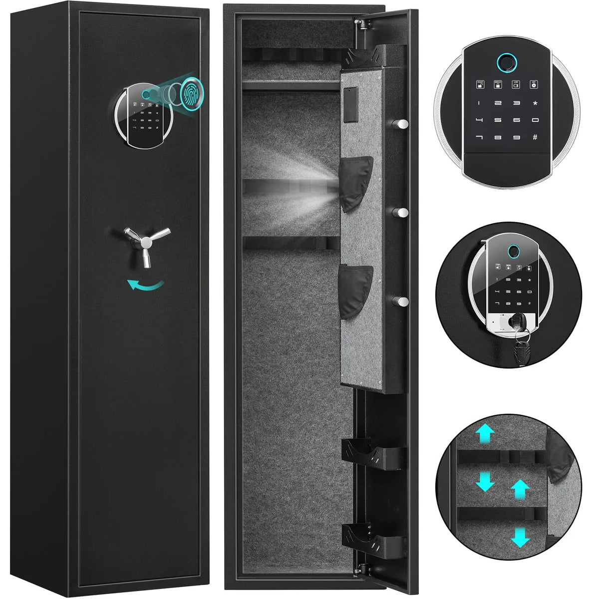 3-5 Long Gun Safe with Backlit Keypad J92702