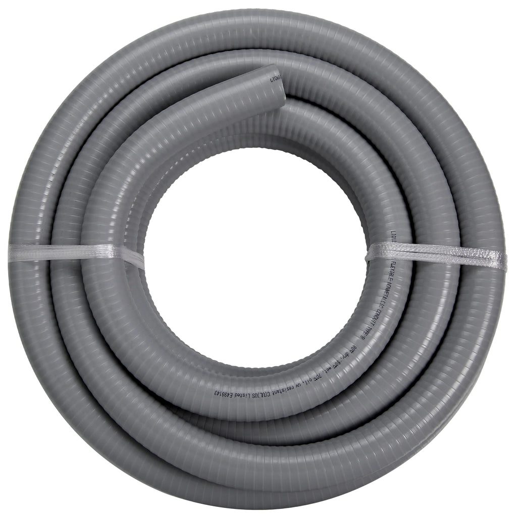 25 ft Flexible PVC Non Metallic Liquid Tight Electrical Conduit G165873