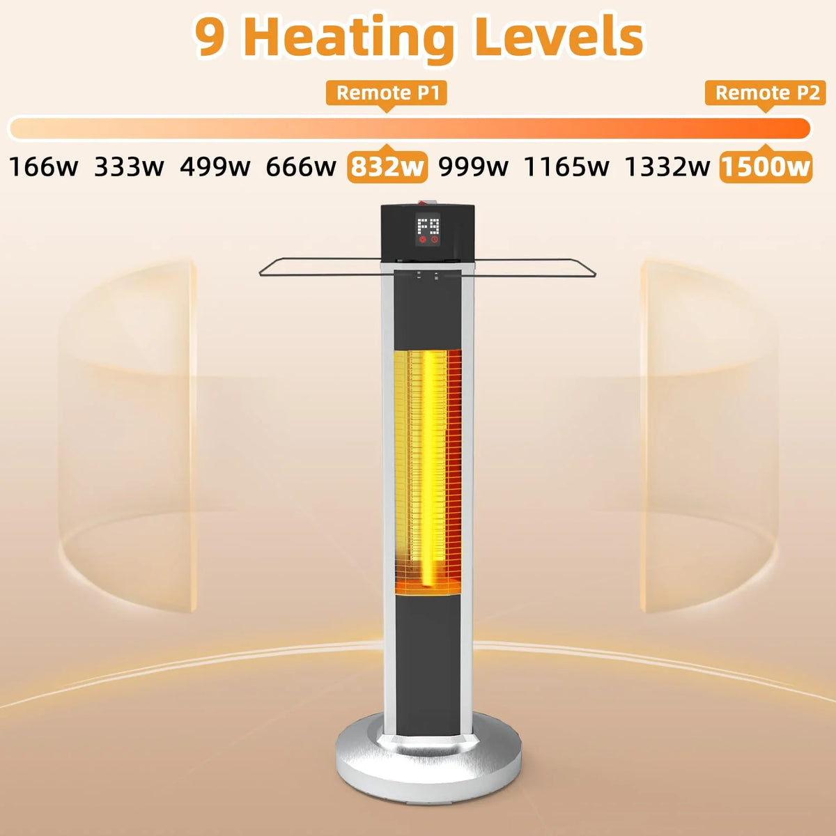 1500W Infrared Electric Patio Heater I19773