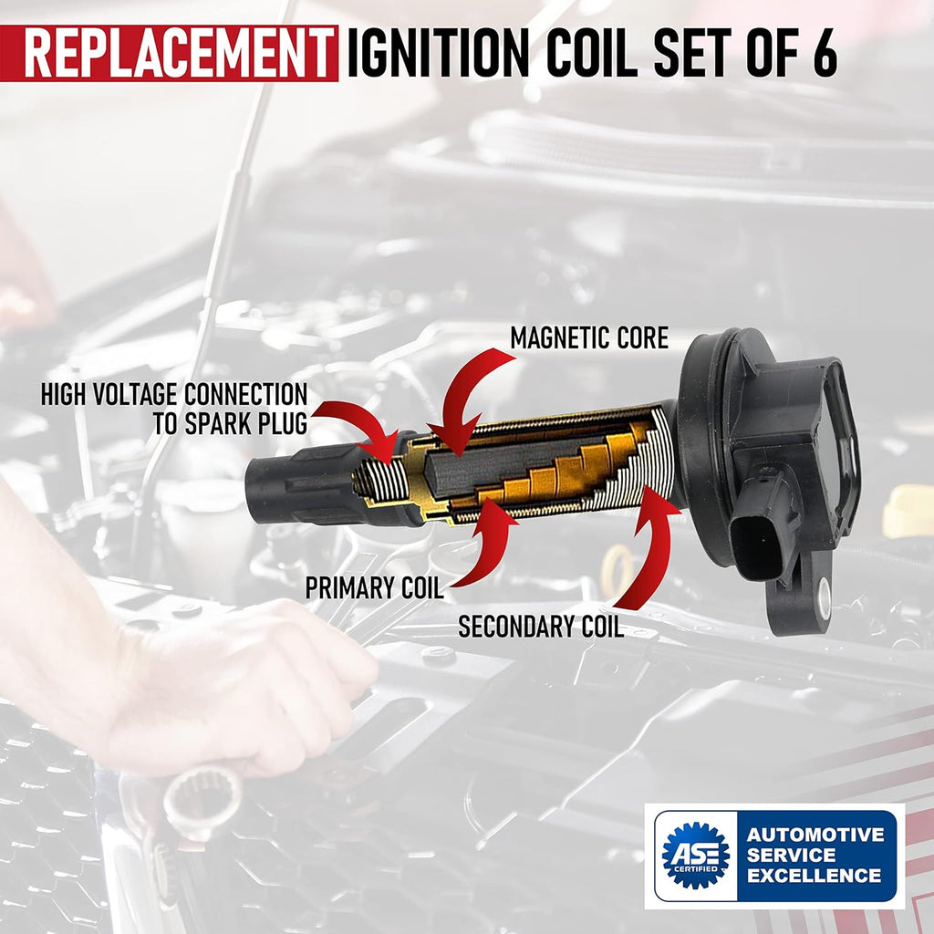 Ignition Coil Pack Set of 6 W164