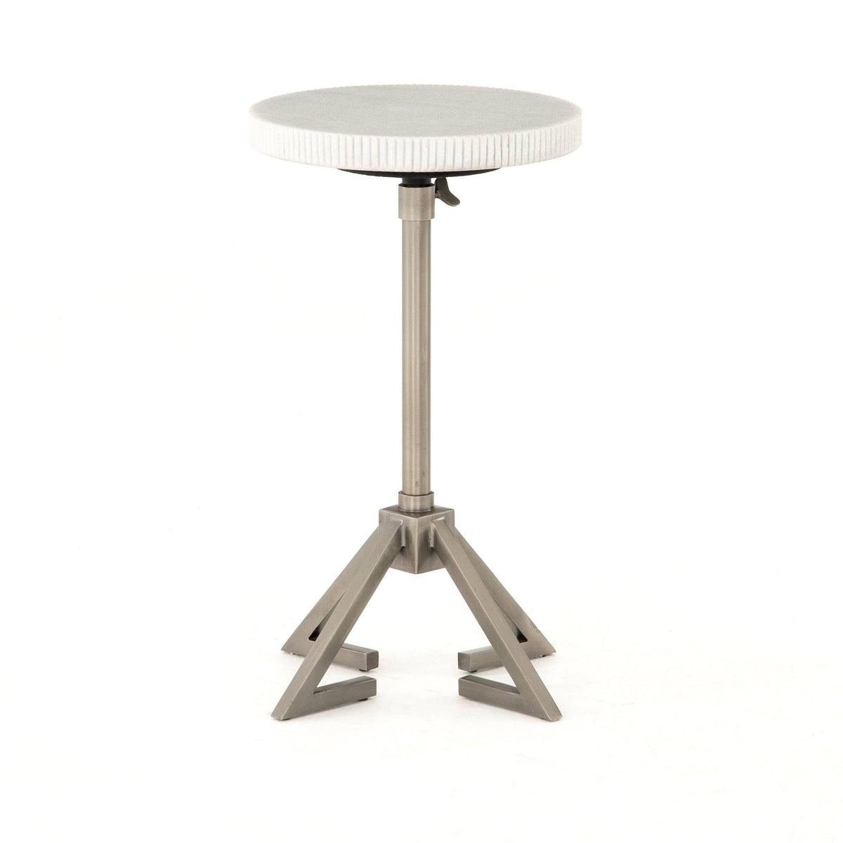 Antique Pewter Adjustable Accent Table I456
