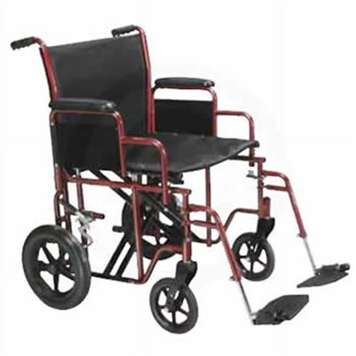Heavy-Duty Steel Transport Wheelchair X93397