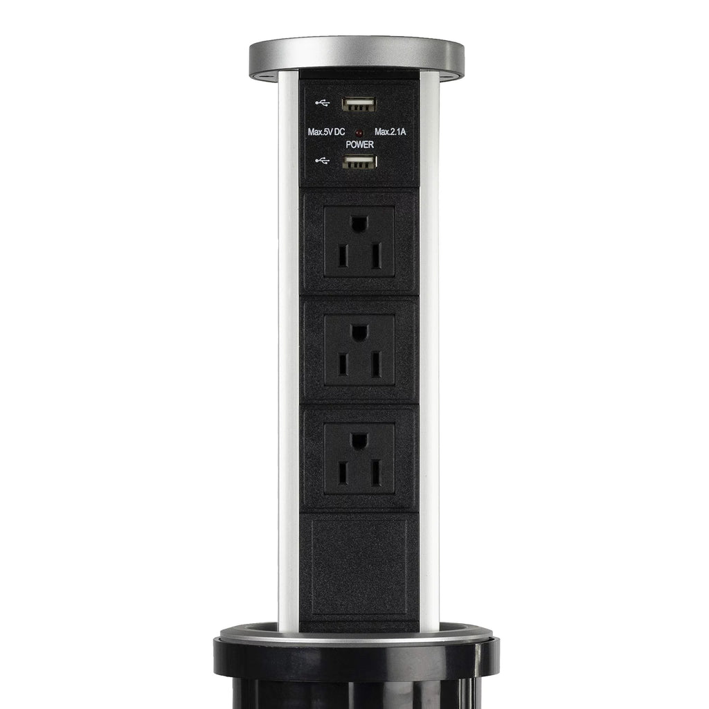 110V Automatic Pop Up Outlet Retractable Countertop Power Socket X619