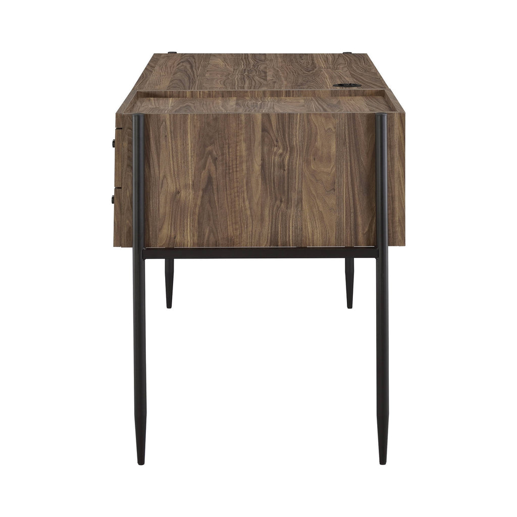 Aged Walnut 3-Shelf Bookcase A62539