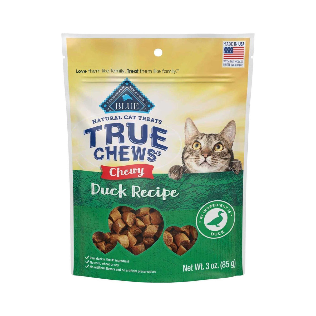 Natural Chewy Duck Cat Treats T657143