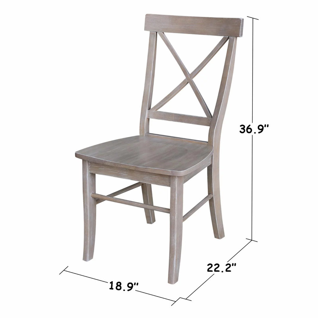 Set of Two Solid Wood Chairs O500238