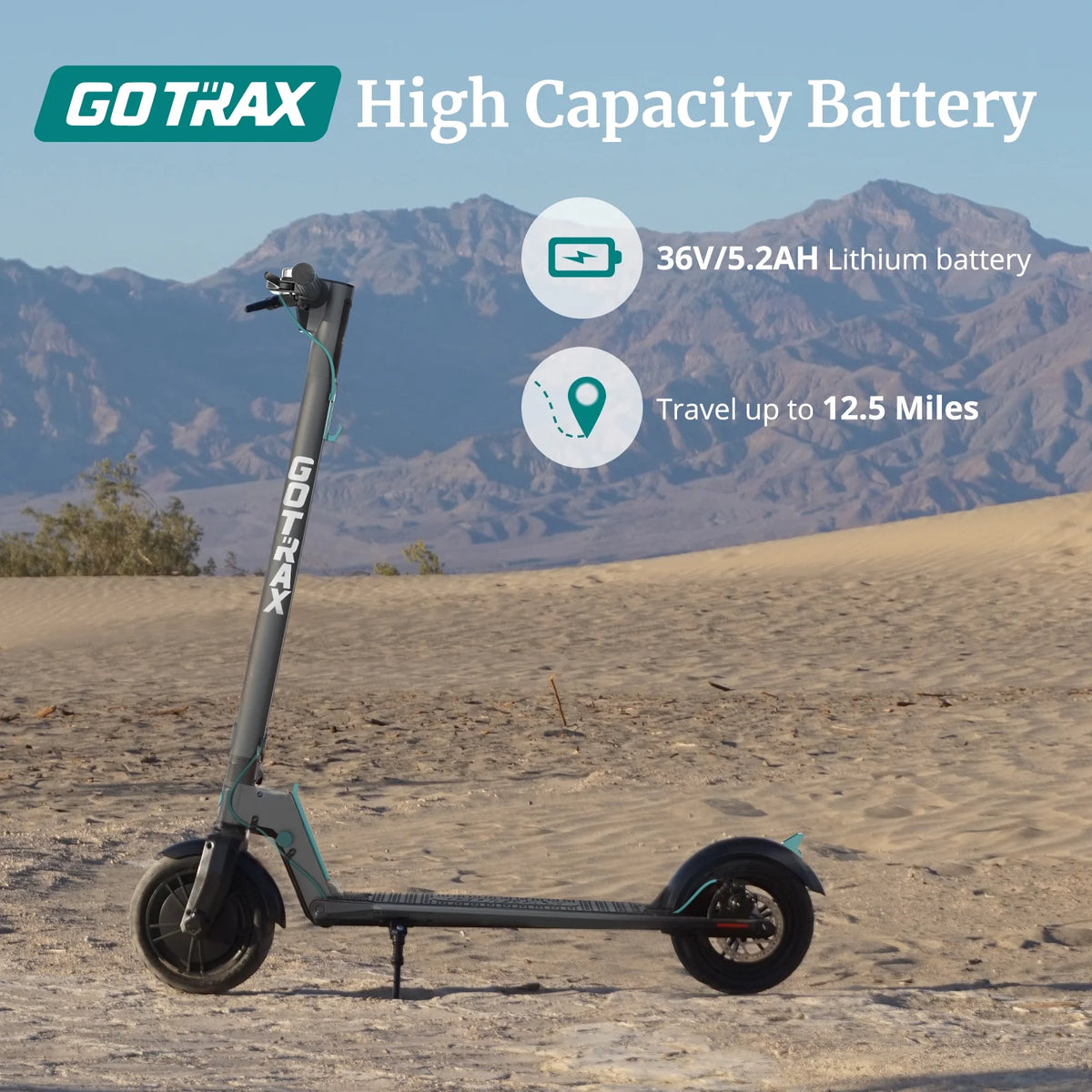 Charcoal Gray Foldable Electric Scooter R5938
