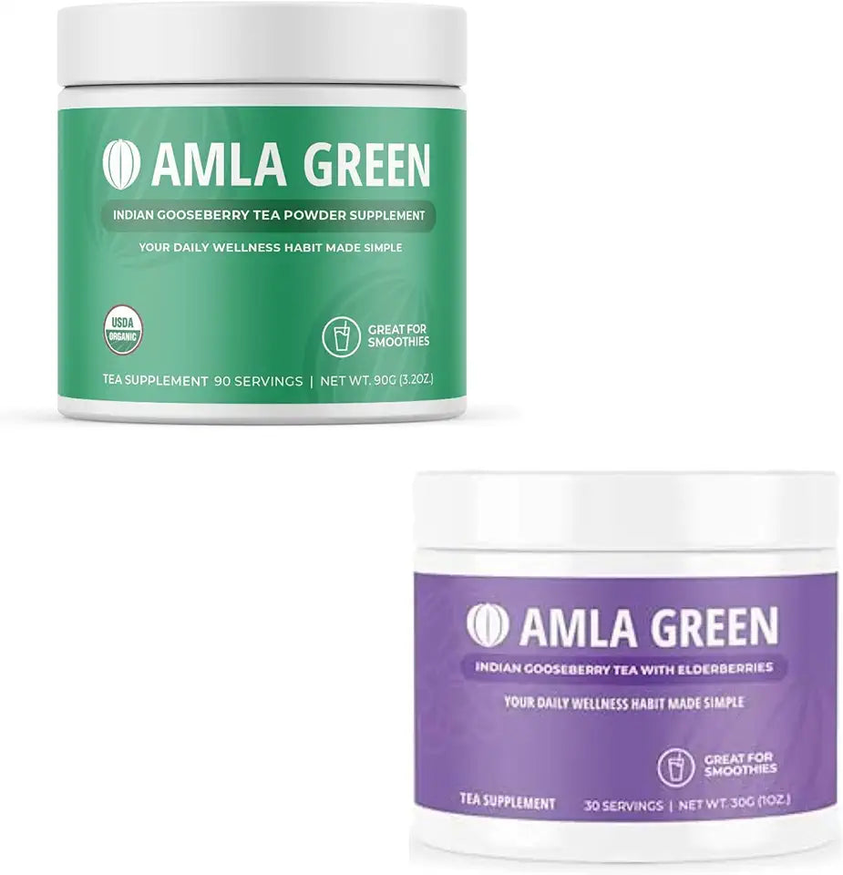 Organic Vegan Amla Powder & Green Tea Supplement F213