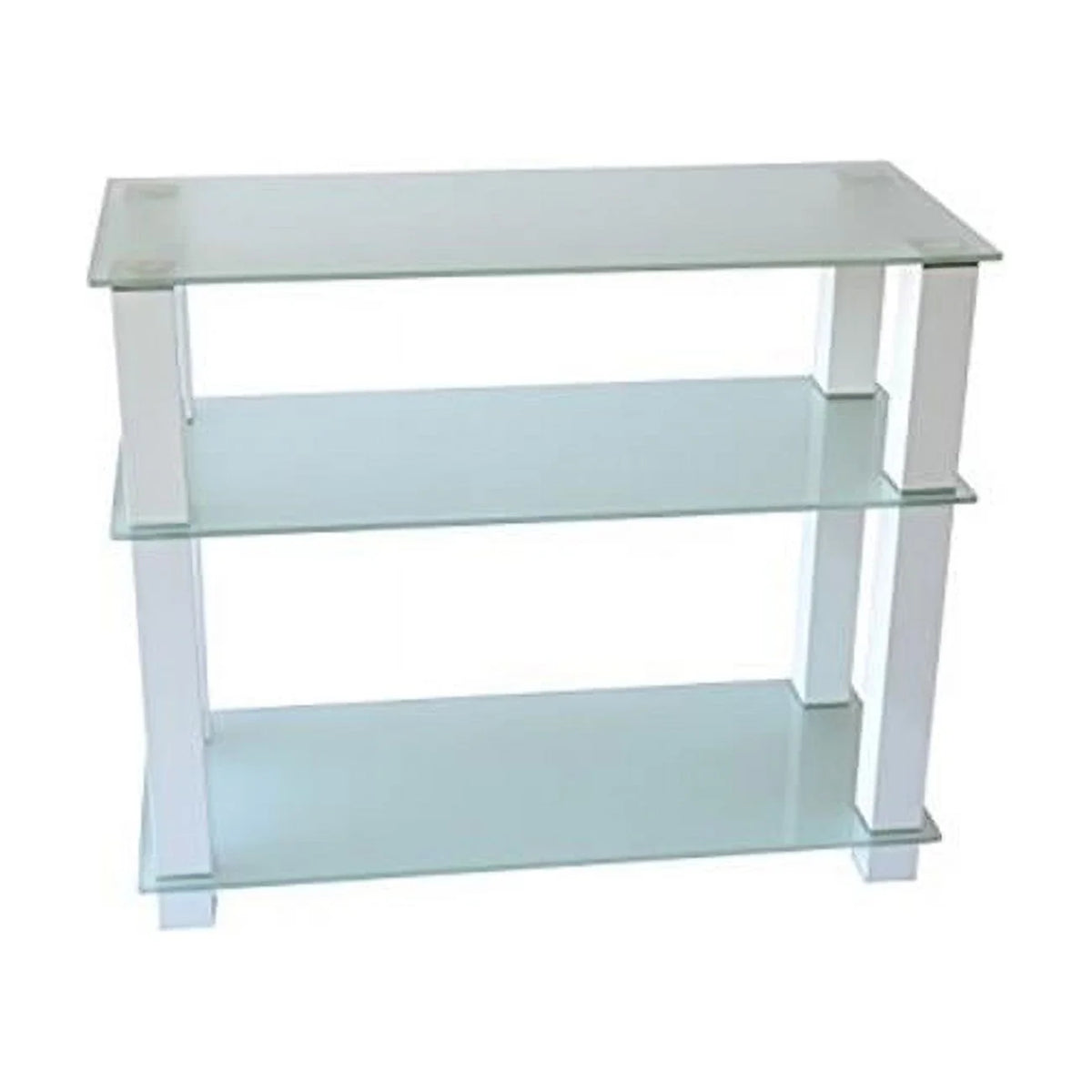 Gloss White Frosted Glass TV Stand J503474
