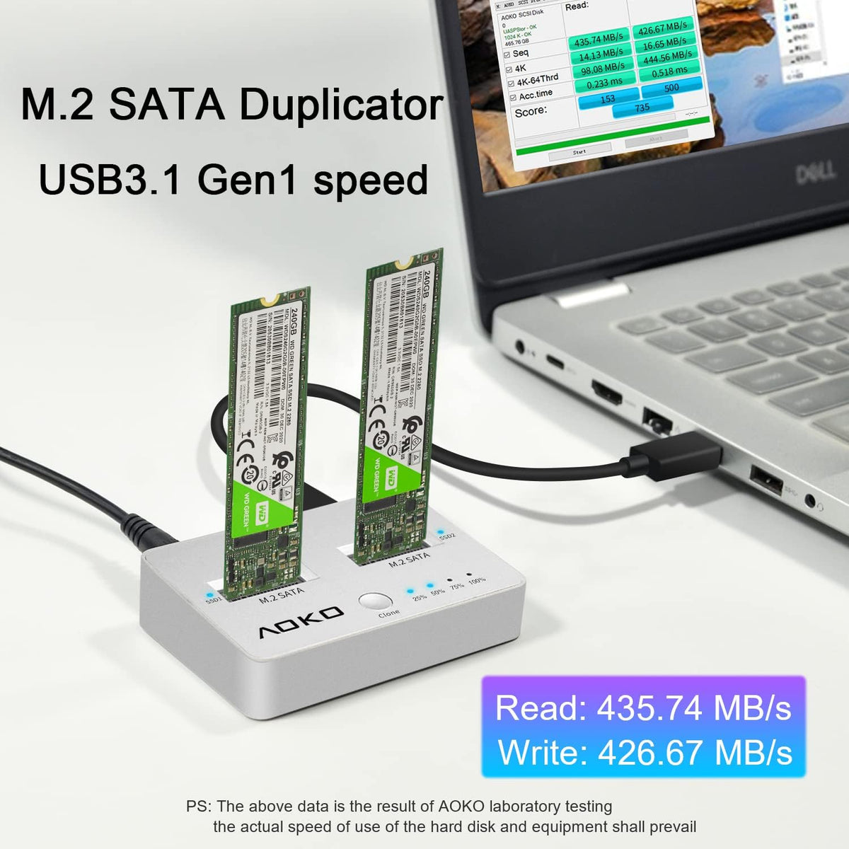 M.2 SATA Dual-Bay Hard Drive Enclosure X358552