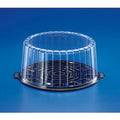Black Cake Display Container with Clear Dome Lid Case of 50 M928