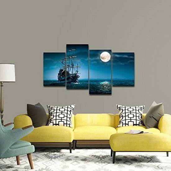 4 Piece Framed Seascape Artwork I387526